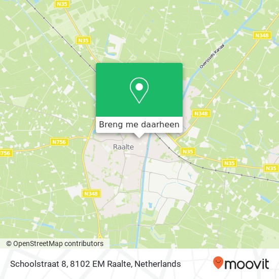 Schoolstraat 8, 8102 EM Raalte kaart