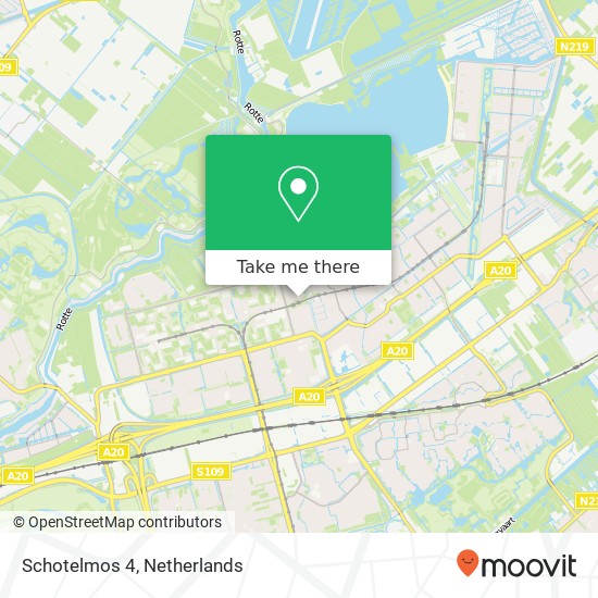 Schotelmos 4, 3069 AW Rotterdam kaart