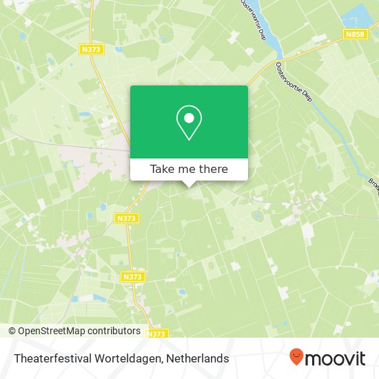 Theaterfestival Worteldagen kaart