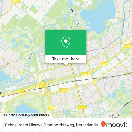 Gebakkraam Nieuwe Ommoordseweg, Nieuwe Ommoordseweg 4 kaart