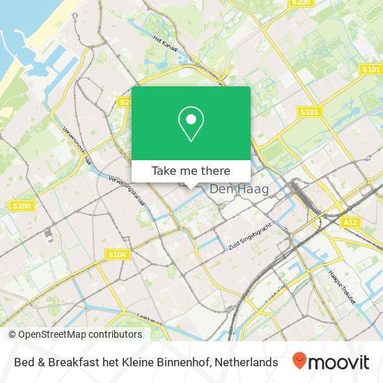 Bed & Breakfast het Kleine Binnenhof kaart