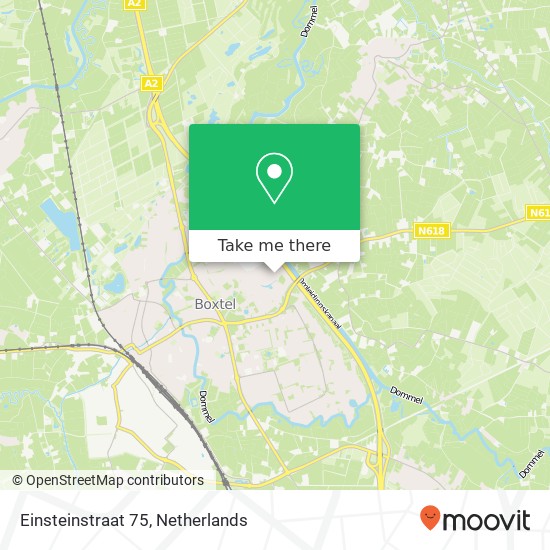 Einsteinstraat 75, 5283 JD Boxtel kaart