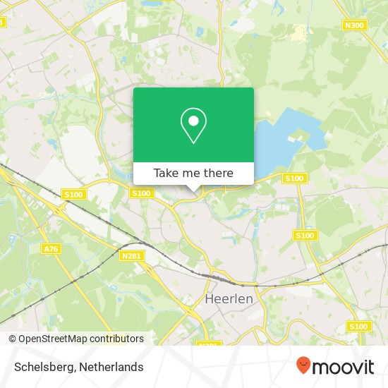 Schelsberg, 6413 XW Heerlen kaart