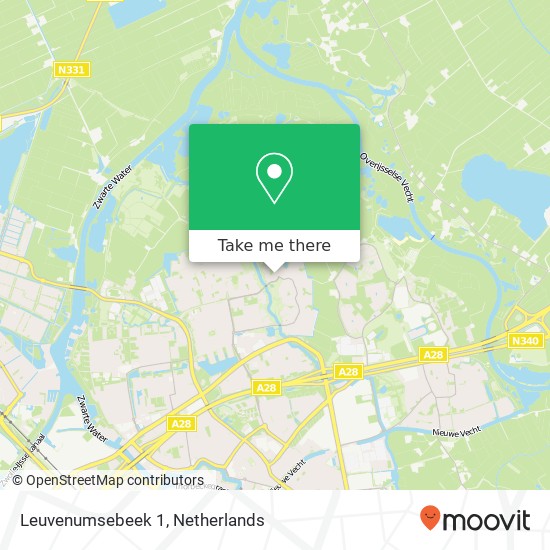 Leuvenumsebeek 1, 8033 EJ Zwolle kaart