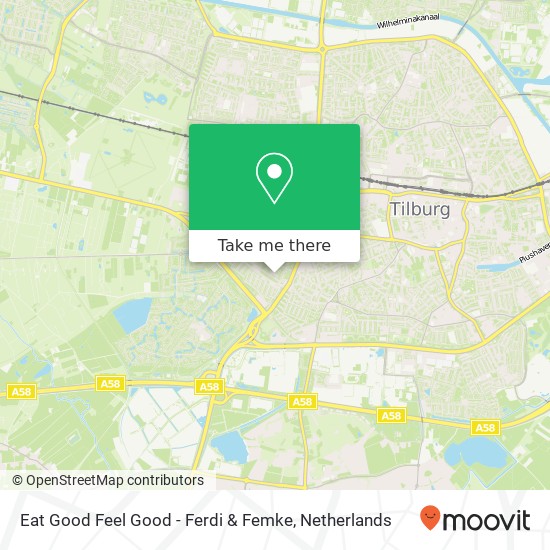 Eat Good Feel Good - Ferdi & Femke, Burgemeester van de Mortelstraat 13 kaart