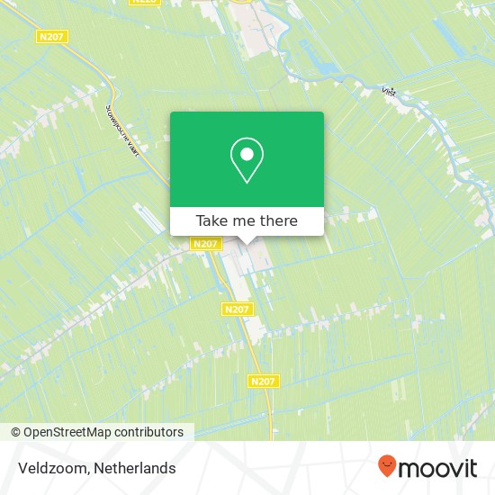 Veldzoom, 2821 Stolwijk kaart