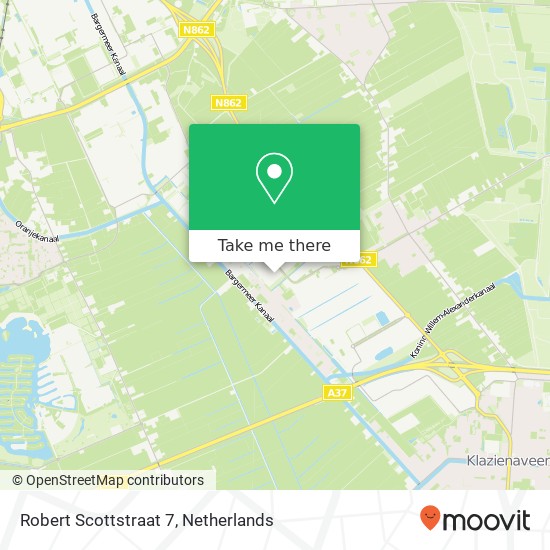 Robert Scottstraat 7, 7825 AR Emmen kaart