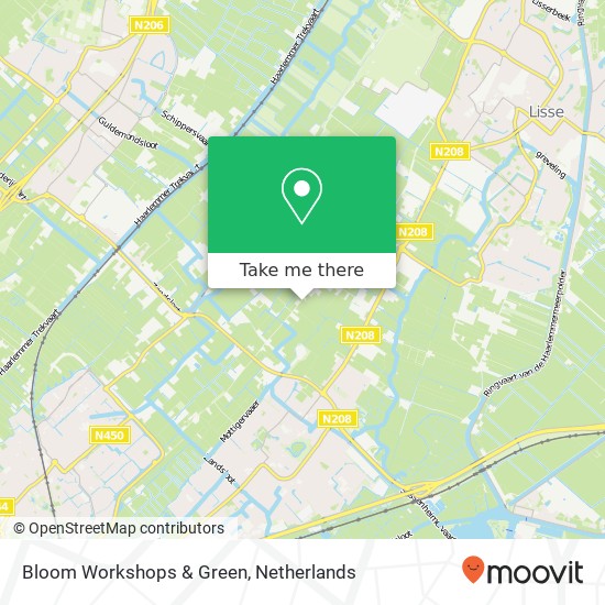 Bloom Workshops & Green, Oude Herenweg 16B kaart