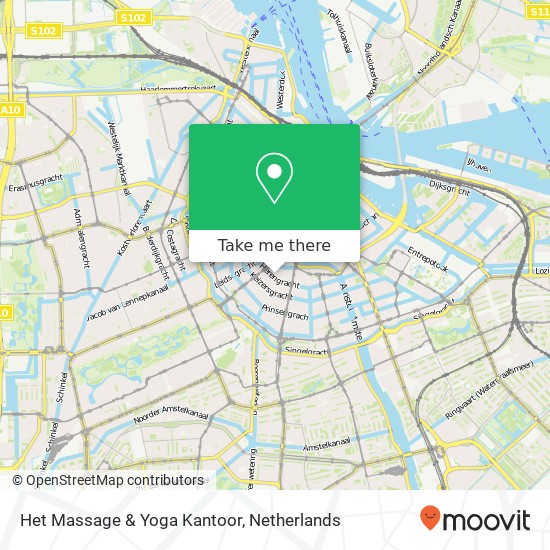 Het Massage & Yoga Kantoor, Herengracht 473 kaart