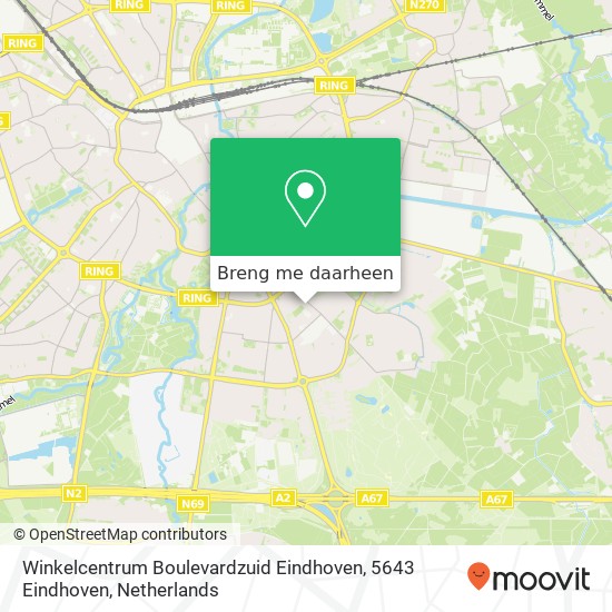 Winkelcentrum Boulevardzuid Eindhoven, 5643 Eindhoven kaart