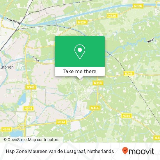 Hsp Zone Maureen van de Lustgraaf, Vordenseweg 1C kaart