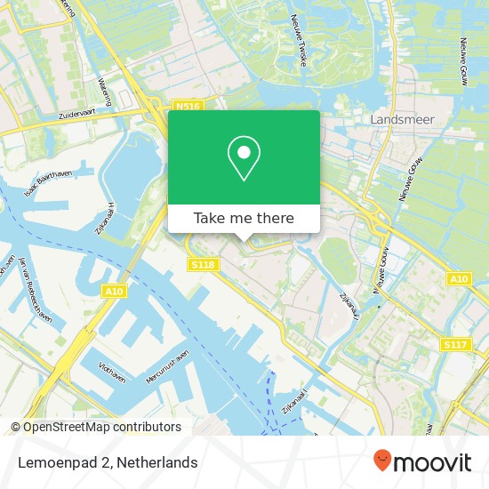 Lemoenpad 2, 1033 WT Amsterdam kaart