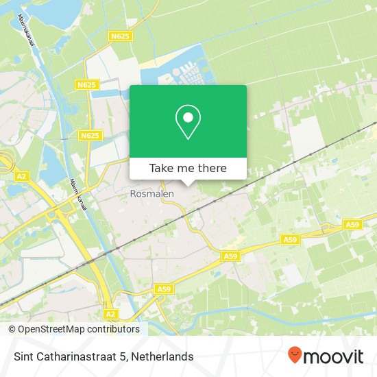 Sint Catharinastraat 5, 5243 VS Rosmalen kaart