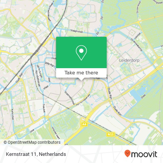 Kernstraat 11, 2313 EV Leiden kaart