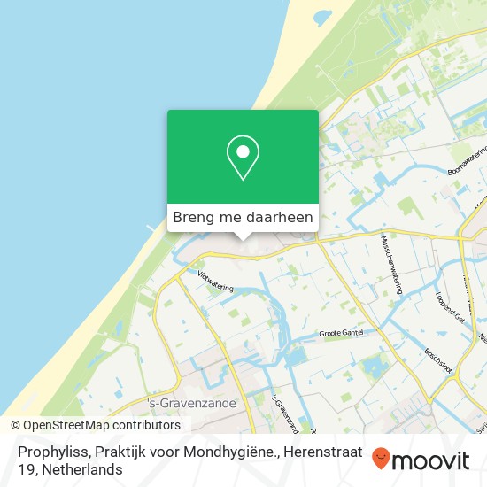 Prophyliss, Praktijk voor Mondhygiëne., Herenstraat 19 kaart