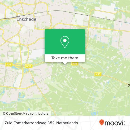 Zuid Esmarkerrondweg 352, 7535 DW Enschede kaart