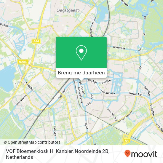 VOF Bloemenkiosk H. Kanbier, Noordeinde 2B kaart