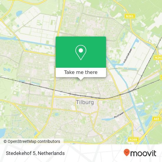 Stedekehof 5, 5041 DZ Tilburg kaart