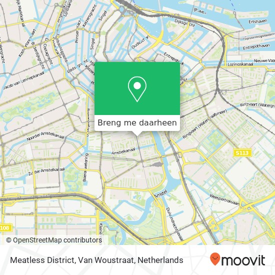 Meatless District, Van Woustraat kaart