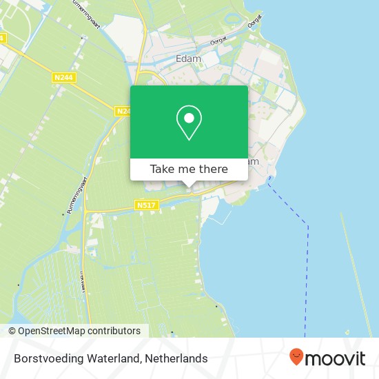 Borstvoeding Waterland, Heideweg 1B kaart