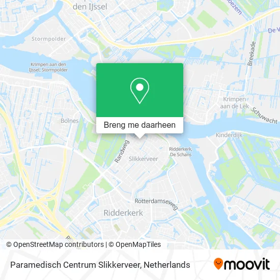 Paramedisch Centrum Slikkerveer kaart