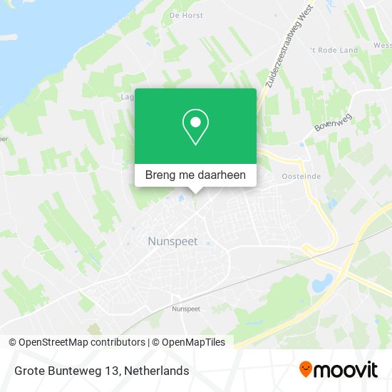 Grote Bunteweg 13 kaart