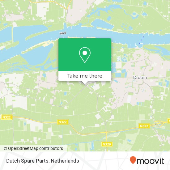 Dutch Spare Parts, Noord Zuidweg kaart