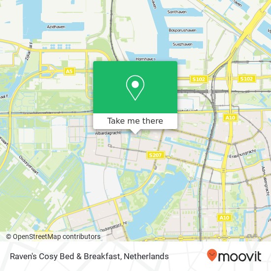 Raven's Cosy Bed & Breakfast, Nienke van Hichtumstraat kaart