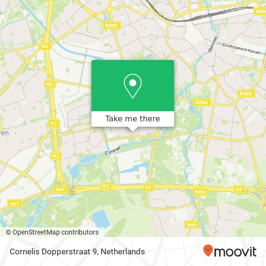 Cornelis Dopperstraat 9, 5654 JG Eindhoven kaart