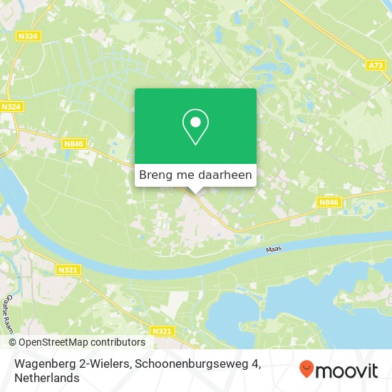 Wagenberg 2-Wielers, Schoonenburgseweg 4 kaart