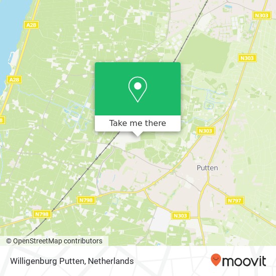 Willigenburg Putten, Handelsweg 30 kaart