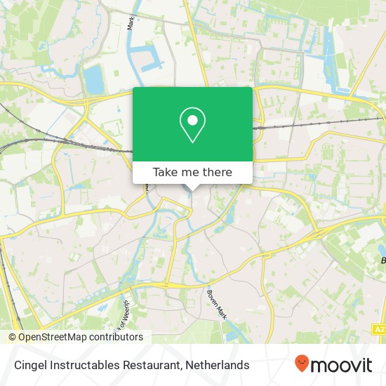 Cingel Instructables Restaurant, Markendaalseweg kaart