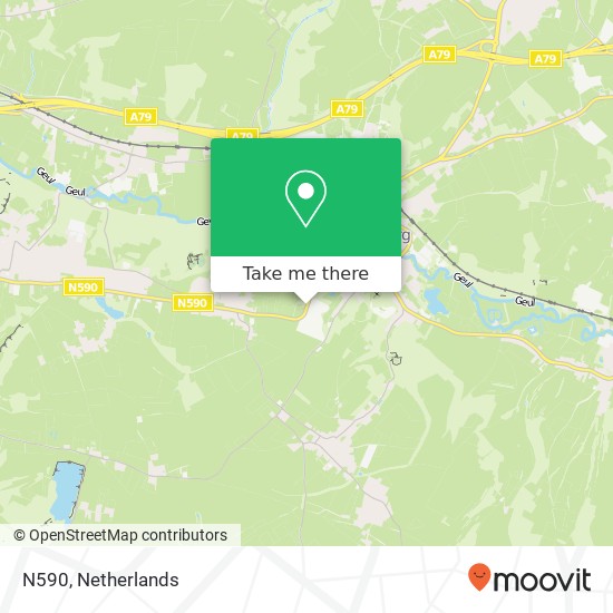 N590, 6301 Valkenburg kaart