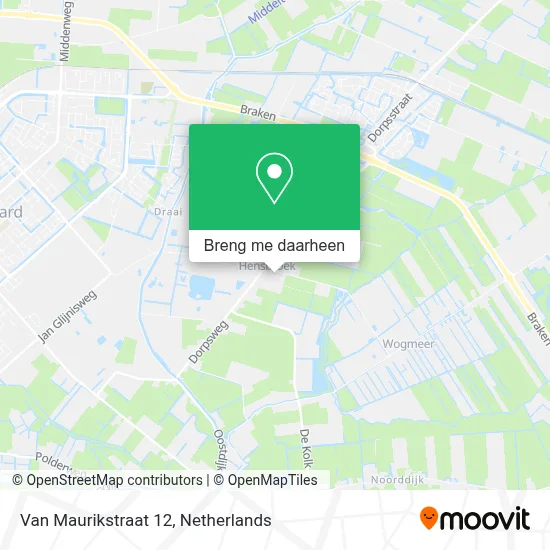 Van Maurikstraat 12 kaart