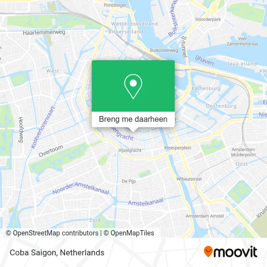 Coba Saigon kaart
