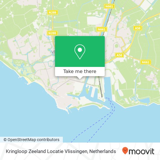 Kringloop Zeeland Locatie Vlissingen, Hermesweg 6 kaart