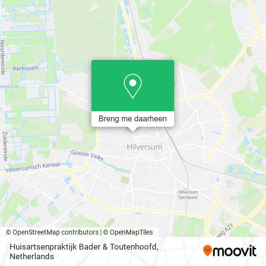 Huisartsenpraktijk Bader & Toutenhoofd kaart