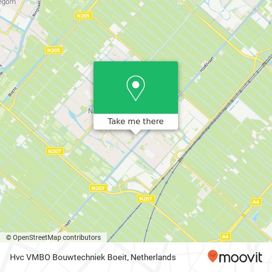 Hvc VMBO Bouwtechniek Boeit, Venneperstraat 2151 AR Nieuw-Vennep kaart