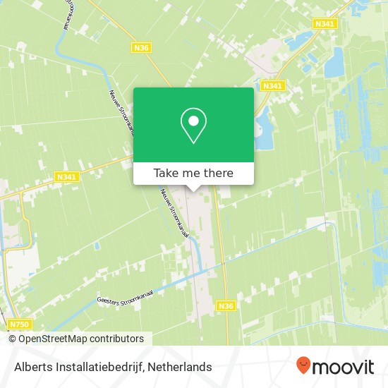 Alberts Installatiebedrijf, Geraniumstraat 39 kaart