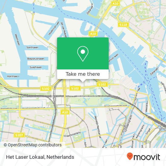 Het Laser Lokaal, Contactweg 47 1014 AN Amsterdam kaart