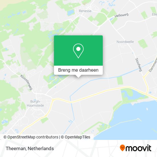 Theeman, Bouwmansweg 4328 SN Burgh-Haamstede kaart