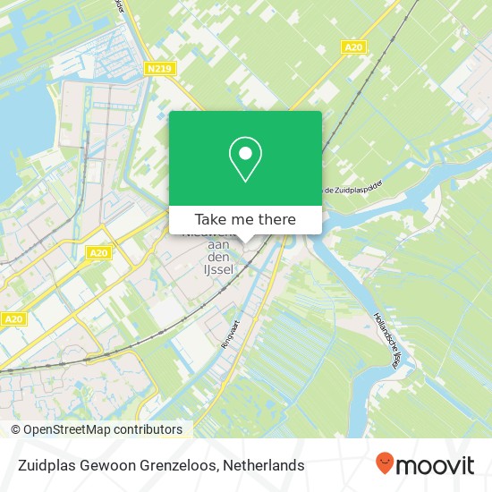 Zuidplas Gewoon Grenzeloos, Raadhuisplein 1 kaart