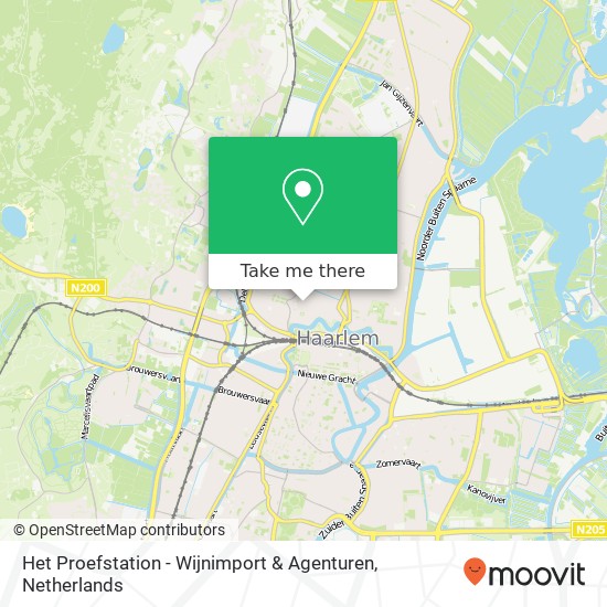 Het Proefstation - Wijnimport & Agenturen, Jozef Israelsstraat 5 2023 XV Haarlem kaart