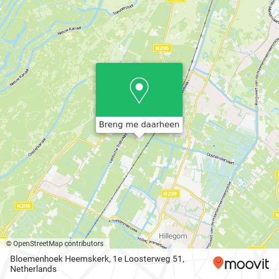 Bloemenhoek Heemskerk, 1e Loosterweg 51 kaart