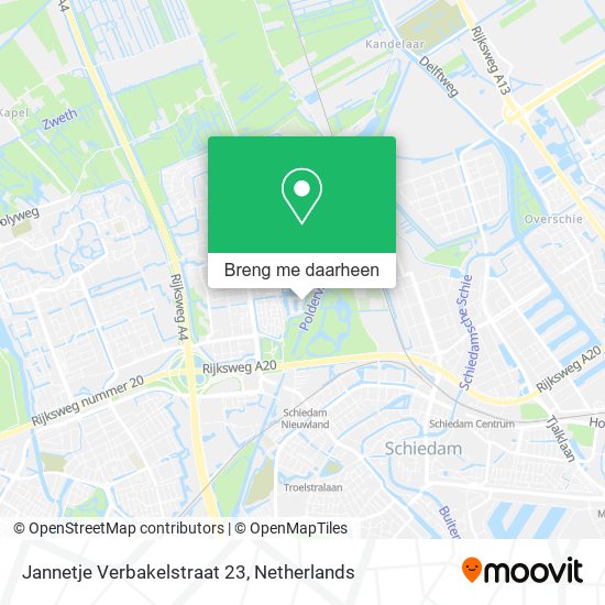 Jannetje Verbakelstraat 23 kaart