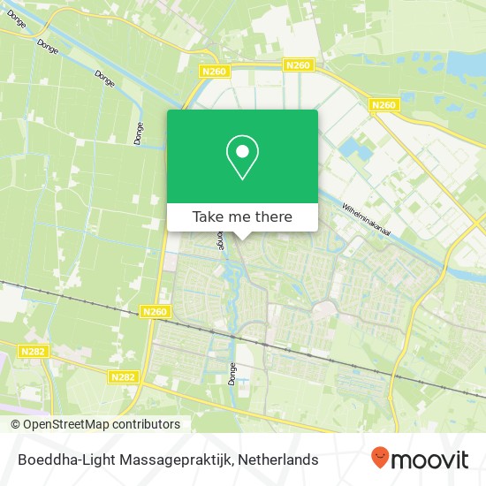 Boeddha-Light Massagepraktijk, Naardenstraat 8 kaart