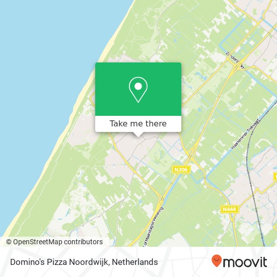 Domino's Pizza Noordwijk, Kerkstraat 40 kaart