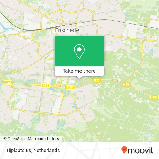 Tijplaats Es, 7541 Enschede kaart