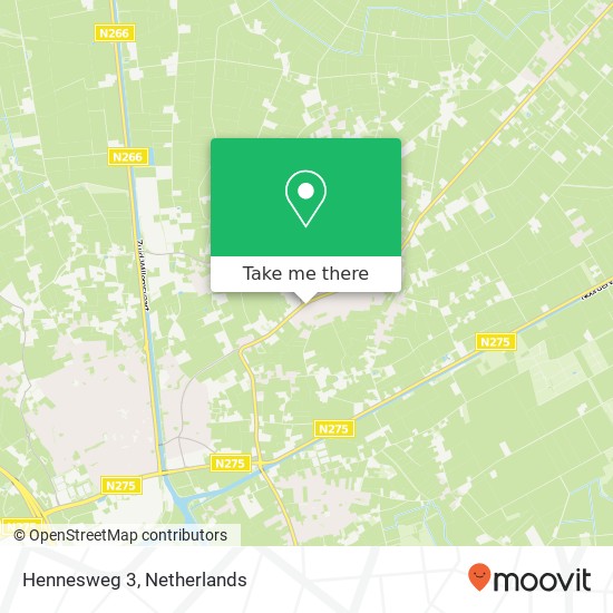 Hennesweg 3, 6035 AD Ospel kaart
