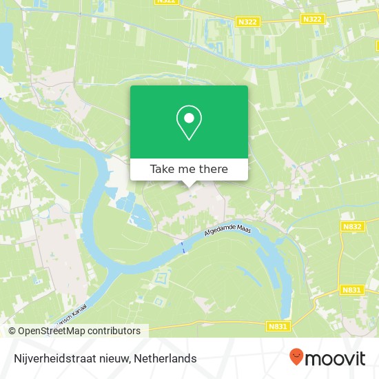 Nijverheidstraat nieuw, 5317 Nederhemert kaart
